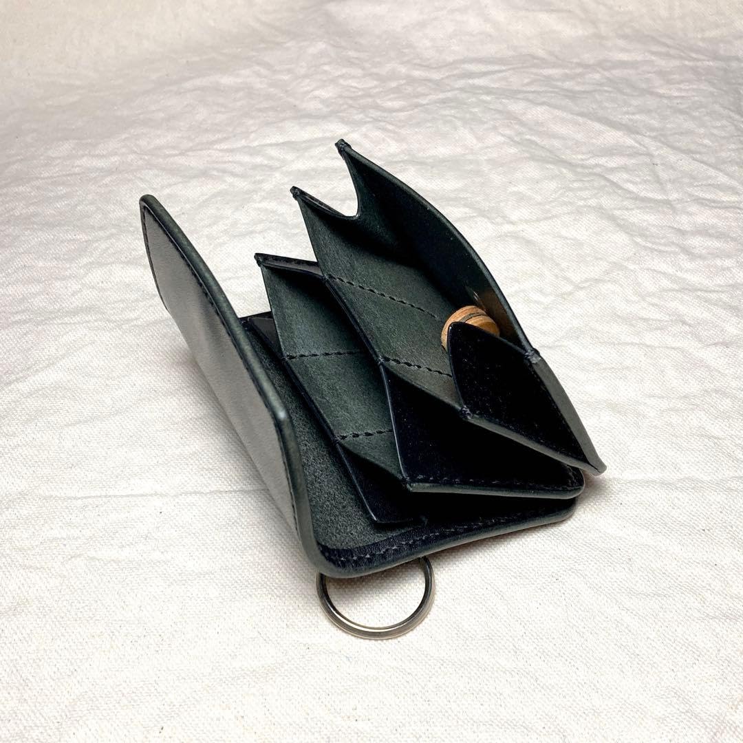 Amazon.co.jp: 【ノーブランド品】栃木レザー キーリング ミニ財布 本